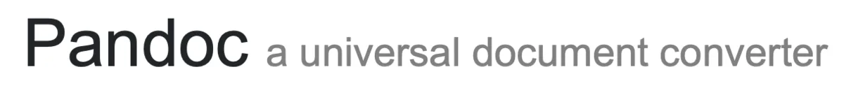 Pandoc Pandoc